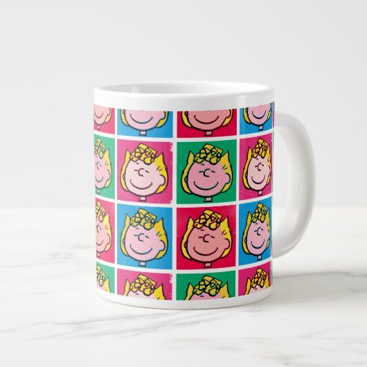 Pop Art Sally | Mod für Ihr Muster Jumbo-Tasse (Vorderseite Rechts)