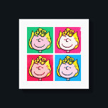 Pop Art Sally | Mod für Ihr Muster Leinwanddruck<br><div class="desc">Schauen Sie sich dieses super niedliche Design an,  das Sally in einem lustigen Pop-Kunstmuster präsentiert.</div>