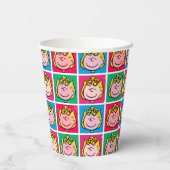 Pop Art Sally | Mod für Ihr Muster Pappbecher (Rückseite)