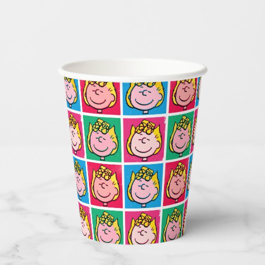 Pop Art Sally | Mod für Ihr Muster Pappbecher (Rückseite)