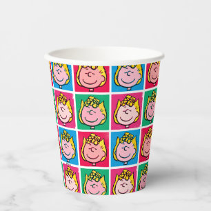 Pop Art Sally   Mod für Ihr Muster Pappbecher