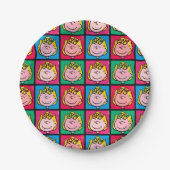 Pop Art Sally | Mod für Ihr Muster Pappteller (Vorderseite)