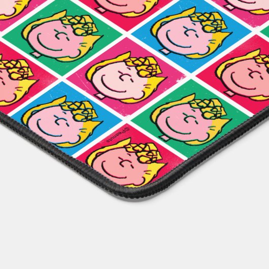 Pop Art Sally | Mod für Ihr Muster Schreibtischunterlage (Ecke)