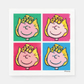 Pop Art Sally | Mod für Ihr Muster Serviette (Vorderseite)