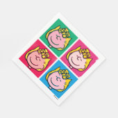 Pop Art Sally | Mod für Ihr Muster Serviette (Ecke)