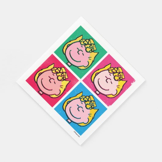 Pop Art Sally | Mod für Ihr Muster Serviette (Ecke)