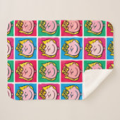 Pop Art Sally | Mod für Ihr Muster Sherpadecke (Vorderseite (Horizontal))