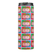 Pop Art Sally | Mod für Ihr Muster Thermosbecher (Rückseite)