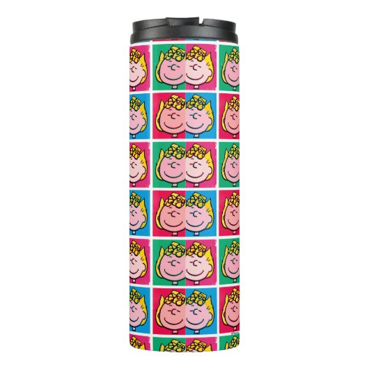 Pop Art Sally | Mod für Ihr Muster Thermosbecher (Rückseite)