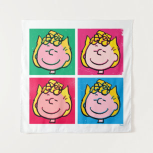 Pop Art Sally   Mod für Ihr Muster Wandteppich