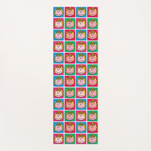 Pop Art Sally | Mod für Ihr Muster Yogamatte (Vorderseite)