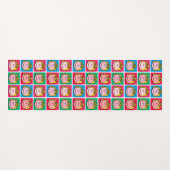 Pop Art Sally | Mod für Ihr Muster Yogamatte (Vorderseite (Horizontal))