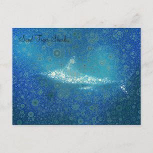 Pop Art Sand Tiger Shark Postkarte