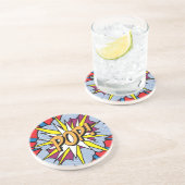 Pop Art Sandstone Untersetzer (Seite)