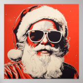 Pop Art Santa Claus Poster (Vorne)