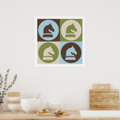 Pop Art Schach Poster (Küche)