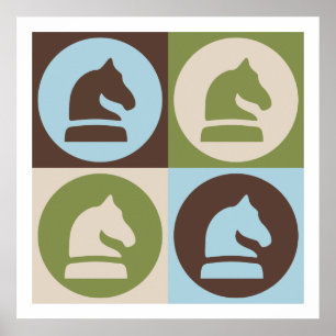 Pop Art Schach Poster