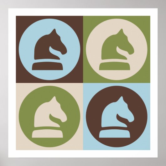 Pop Art Schach Poster (Vorne)