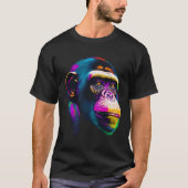 Pop Art Schimpanzee Chimp Tier Affe Ape Mo T-Shirt (Vorderseite)