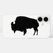 Pop Art Schwarz-weiß Buffalo Case-Mate iPhone Hülle (Rückseite (Horizontal))