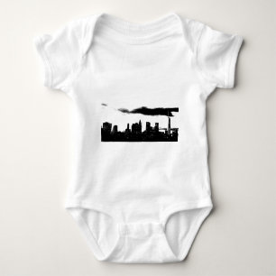 Pop Art Schwarz-weiß NYC New York City Baby Strampler
