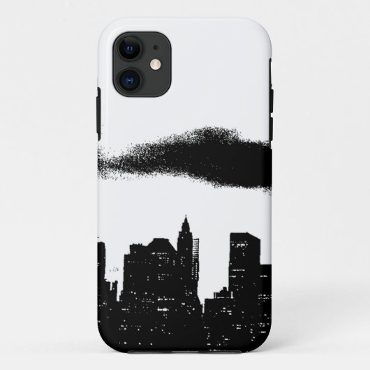 Pop Art Schwarz-weiß NYC New York City Case-Mate iPhone Hülle (Rückseite)
