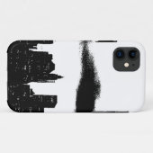 Pop Art Schwarz-weiß NYC New York City Case-Mate iPhone Hülle (Rückseite (Horizontal))
