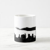 Pop Art Schwarz-weiß NYC New York City Kaffeetasse (Mittel)