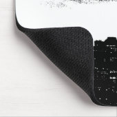 Pop Art Schwarz-weiß NYC New York City Mousepad (Ecke)