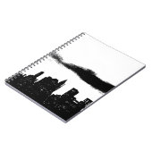 Pop Art Schwarz-weiß NYC New York City Notizblock (Linke Seite)