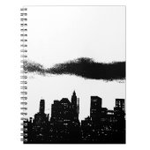 Pop Art Schwarz-weiß NYC New York City Notizblock (Vorderseite)