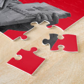 Pop Art Schwarz-weiße Freiheitsstatue Puzzle (Seite)