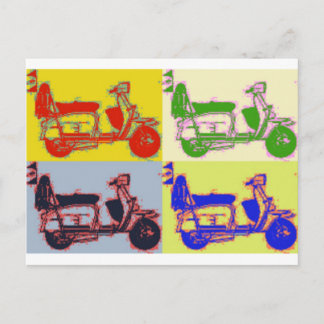 Pop ART SCOOTER Postkarte