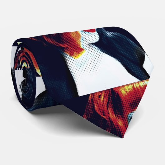Pop Art Self Portrait Krawatte (Gerollt)