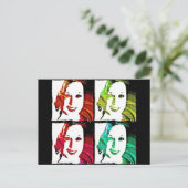 Pop Art Self Portrait Postkarte (Stehend Vorderseite)