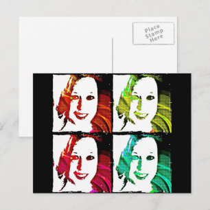 Pop Art Self Portrait Postkarte