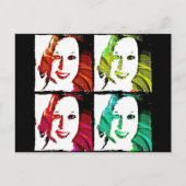 Pop Art Self Portrait Postkarte (Vorderseite)