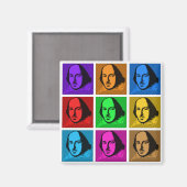 Pop Art Shakespeare Magnet (Vorderseite/Rückseite)
