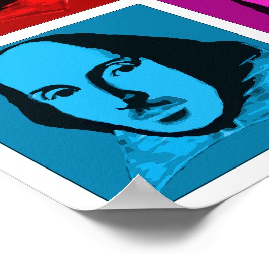 Pop Art Shakespeare Poster (Ecke)