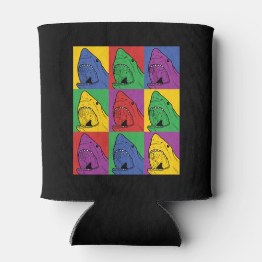 Pop Art Shark Dosenkühler (Rückseite)