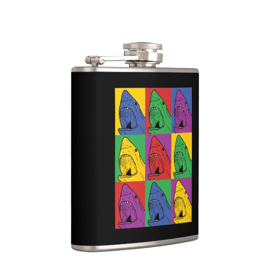 Pop Art Shark Flachmann (Rechts)