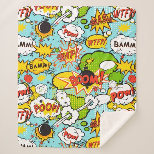 Pop Art Sherpadecke (Vorderseite)