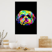 Pop Art Shih Tzu Dog Liebhaber Poster (Küche)