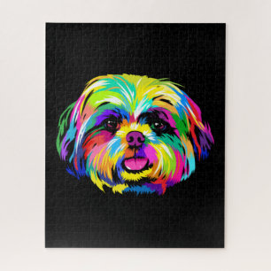Pop Art Shih Tzu Dog Liebhaber Puzzle