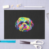 Pop Art Shih Tzu Dog Liebhaber Seidenpapier (Handwerk)