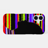 Pop Art Silhouette iPhone 16 Hülle (Rückseite (Horizontal))