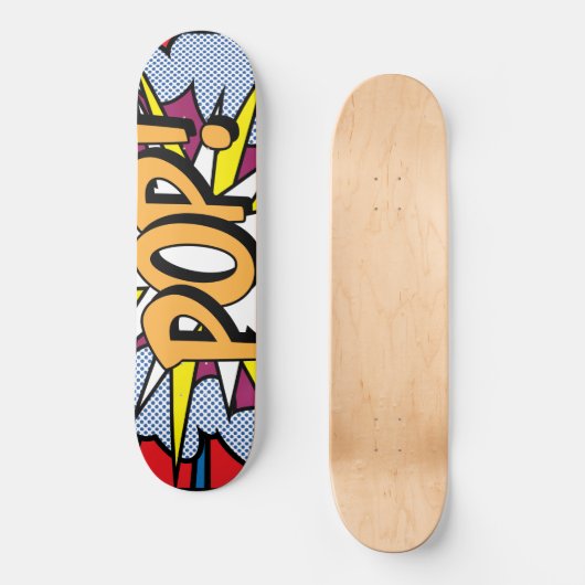 Pop Art Skateboard (Vorderseite)