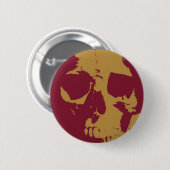 Pop Art Skull Button (Vorne & Hinten)