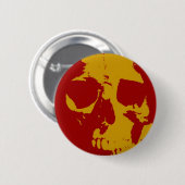 Pop Art Skull Button (Vorne & Hinten)