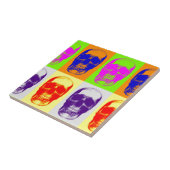 Pop Art Skull Fliese (Seite)